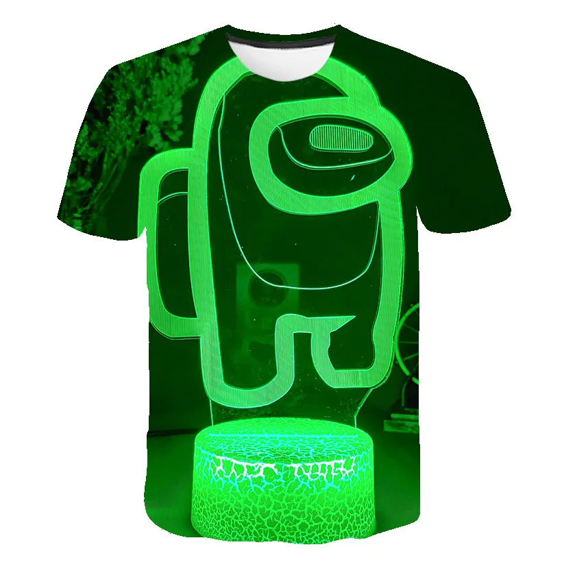 

Game Crew t shirt Kids Cartoon Space Werewolf Killing Brawl Space kill t-shirt Funny for Girls Child Little GreenChildren Tee To