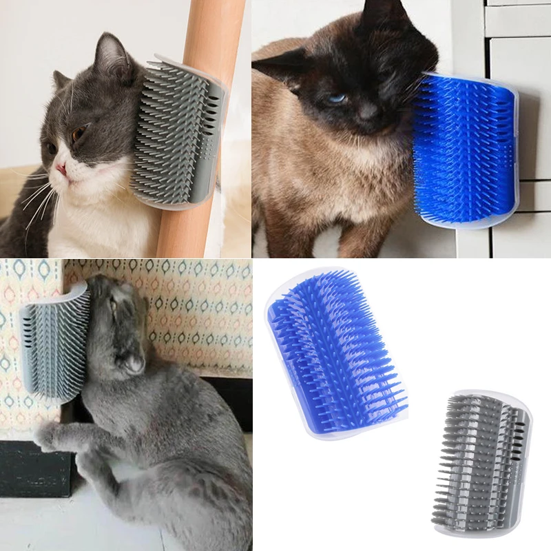 

Cat Self Groomer Brush Cat Massage Tickle Device Pet Grooming Supplies Hair Removal Comb for Cat Dog Hair Shedding Trimming 2020
