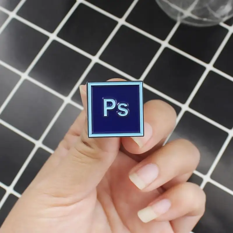 Креативная Мужская брошь на булавке для фотошопа дизайн лацкан мужчин