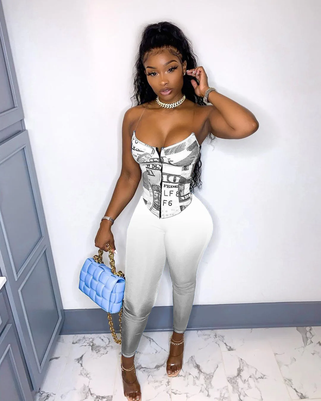 Градиентный Женский корсет из двух предметов летний сексуальный топ с открытыми