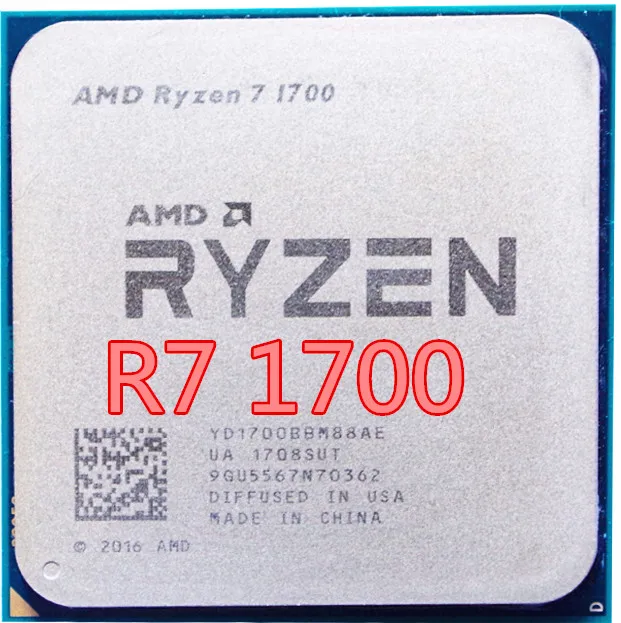 AMD Ryzen 7 1700 R7 1700 3.0 GHz Eight-Core Sixteen-Thread CPU Processor YD1700BBM88AE Socket AM4 1700