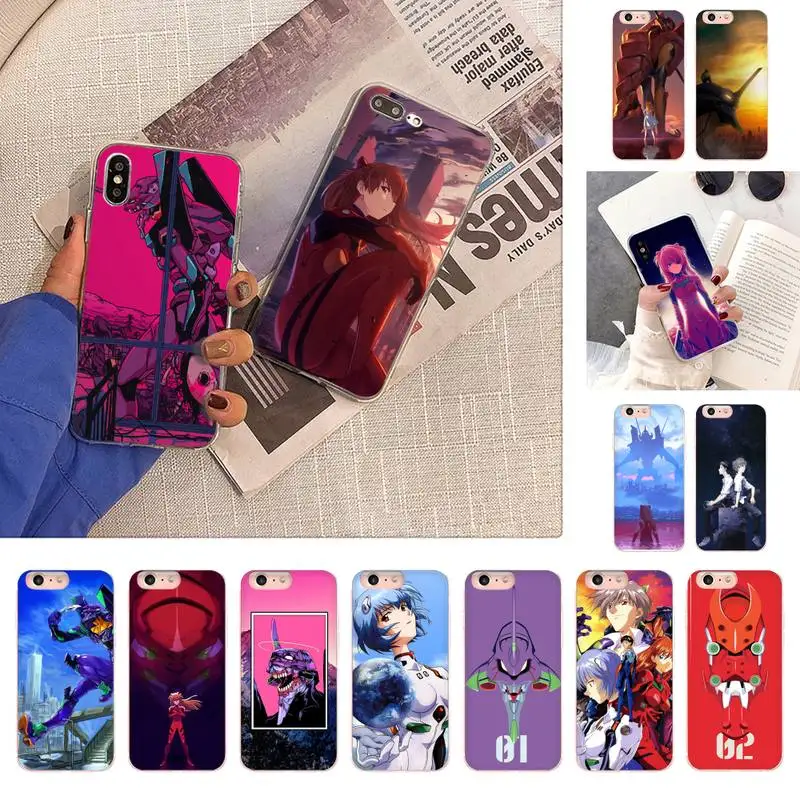 

YNDFCNB Evangelion Phone Case for iPhone 11 12 13 mini pro XS MAX 8 7 6 6S Plus X 5S SE 2020 XR case