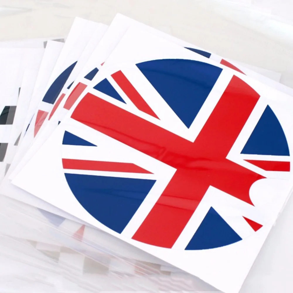 

1PC 180*180mm PVC Mini Cooper F55 F56 Car Petrol Diesel Fuel Tank Cap Gas Cover Vinyl Sticker Decal British UK Flag New