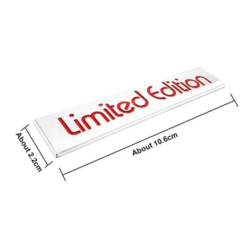 

1PC Car 3D Red Limited Edition Rear Fender Emblem Badge Sticker Decal