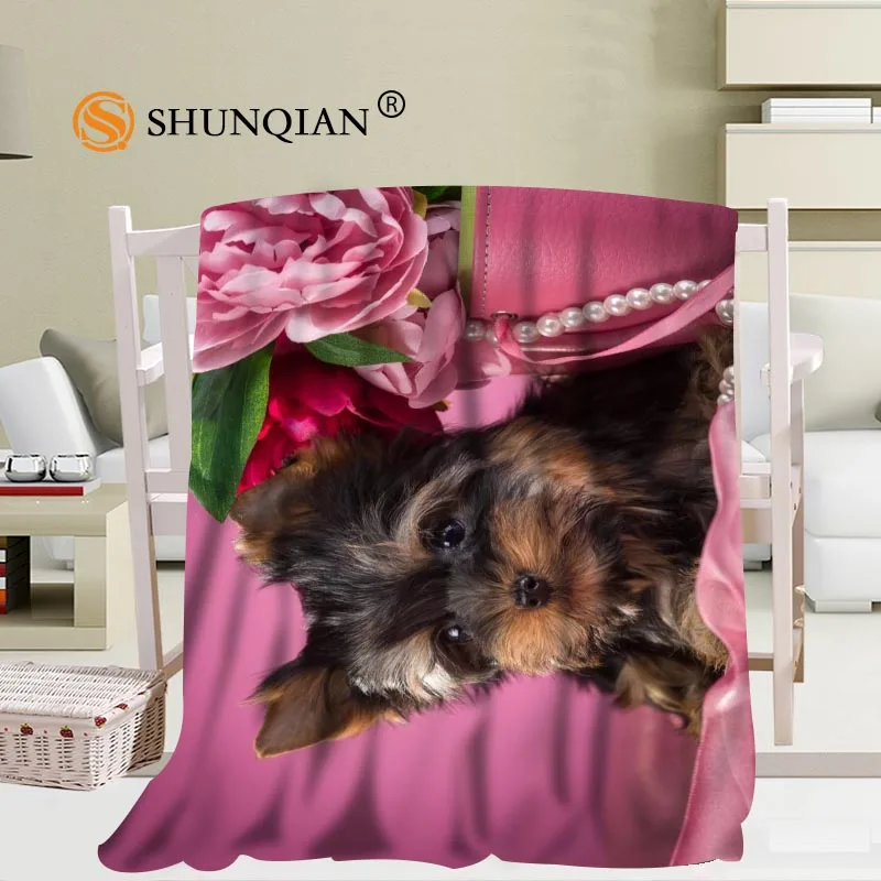 Comprare Coperte Su Ordinazione Di Grande Formato Yorkshire Terrier Per I Letti Falafel Coperta Calda Del Sofà Di Sonno Di Inverno 56x80inch 50X60inch 40X50inch