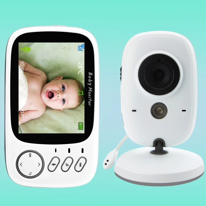 

Wireless Video Two-way voice Baby Monitor 3.2 inch High Resolution Baby Nanny Security Camera Night Vision Temperature Monitor