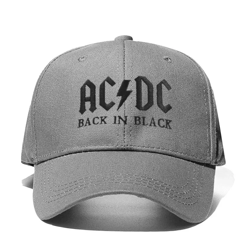 Новинка, бейсболка с полосами AC/DC, кепка в стиле рок, хип-хоп, Мужская бейсболка acdc, Кепка с вышитыми буквами, Повседневная шляпа для диджея, рок, папы, Прямая поставка