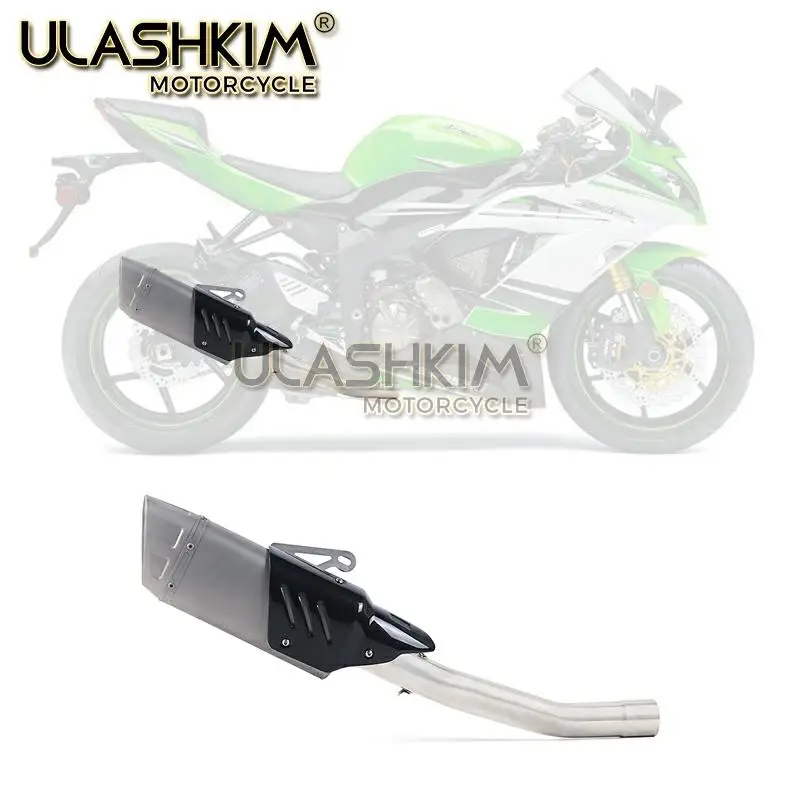 Глушитель выхлопной трубы мотоцикла с полной системой среднего соединения для