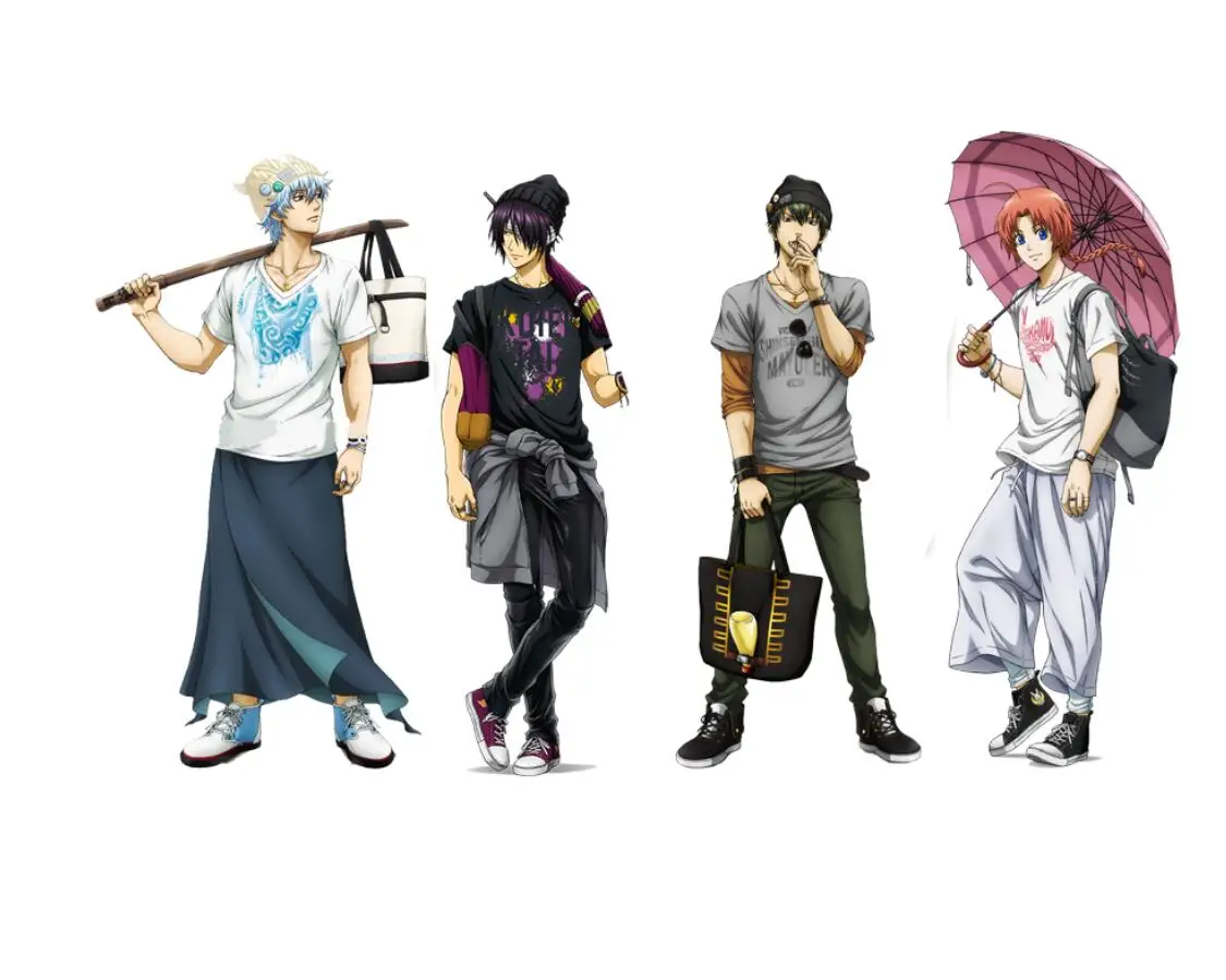 

Настольная игрушка для косплея из японского аниме GINTAMA Shimura ShinpachiKagura фигурка на акриловой подставке