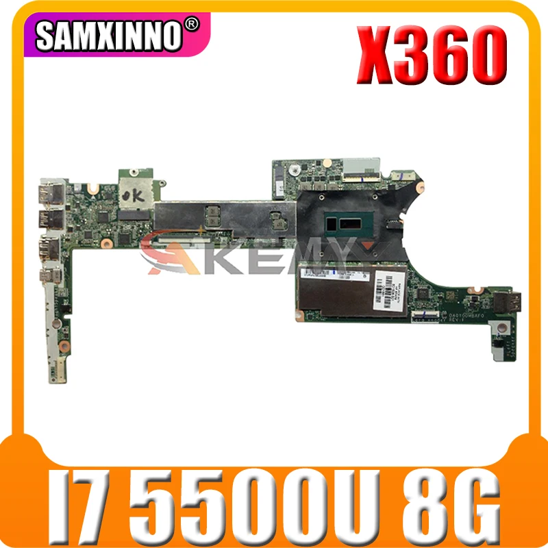 

Материнская плата Akemy DA0Y0DMBAF0 для HP X360 G1 13-4000, материнская плата ноутбука 801505-501, 801505-001, I7 5500U, ОЗУ 8 ГБ, тест ОК, быстрая доставка