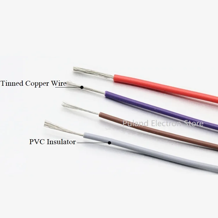 24AWG UL1007 ПВХ провод OD 1 4 мм изолированный OFC Луженая Медь электрон проводник кабель