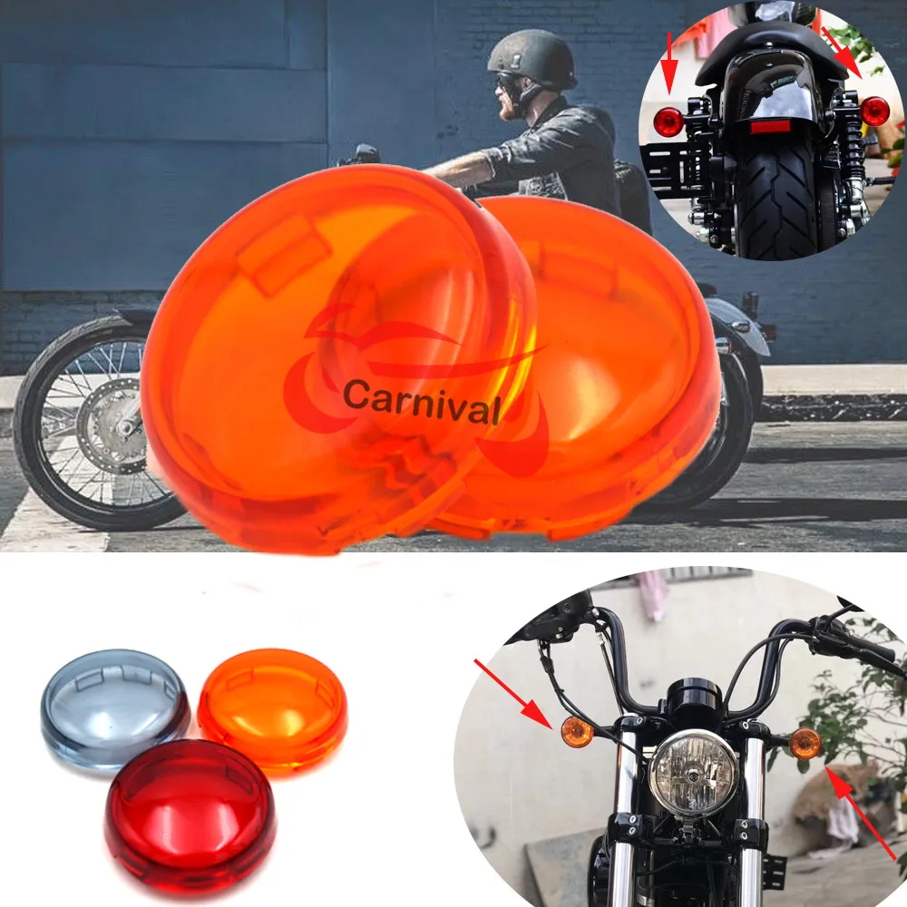 Для поворота светильник индикатор крышка объектива подходит для Harley Dyna Sportster 1200