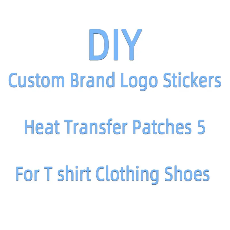 

DIY Brand LOGO Patches For Clothing Applique Thermo-stickers on Fabric Clothes Thermoadhesive Cute Patches Stripes for Jeans
