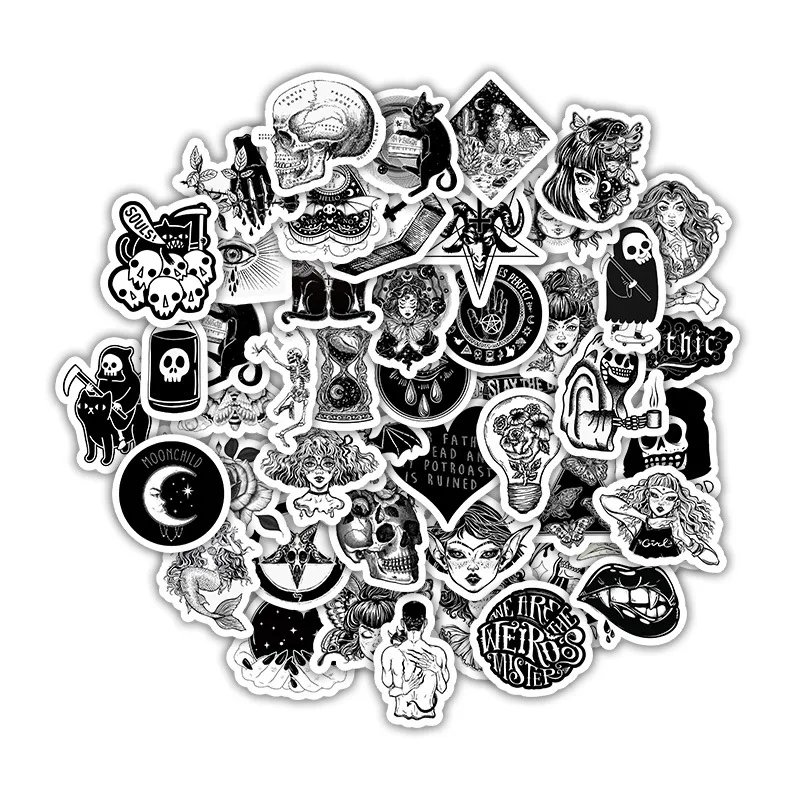 

10/30/50pcs Neo Gothic Medusa Anime Cartoon Stickers Graffiti Waterproof Skateboard Bicycle Guitar Laptop Decal Kids Stikers Toy
