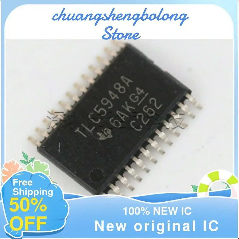 

10-200PCS TLC5948APWPR TLC5948A HTSSOP24 New original IC