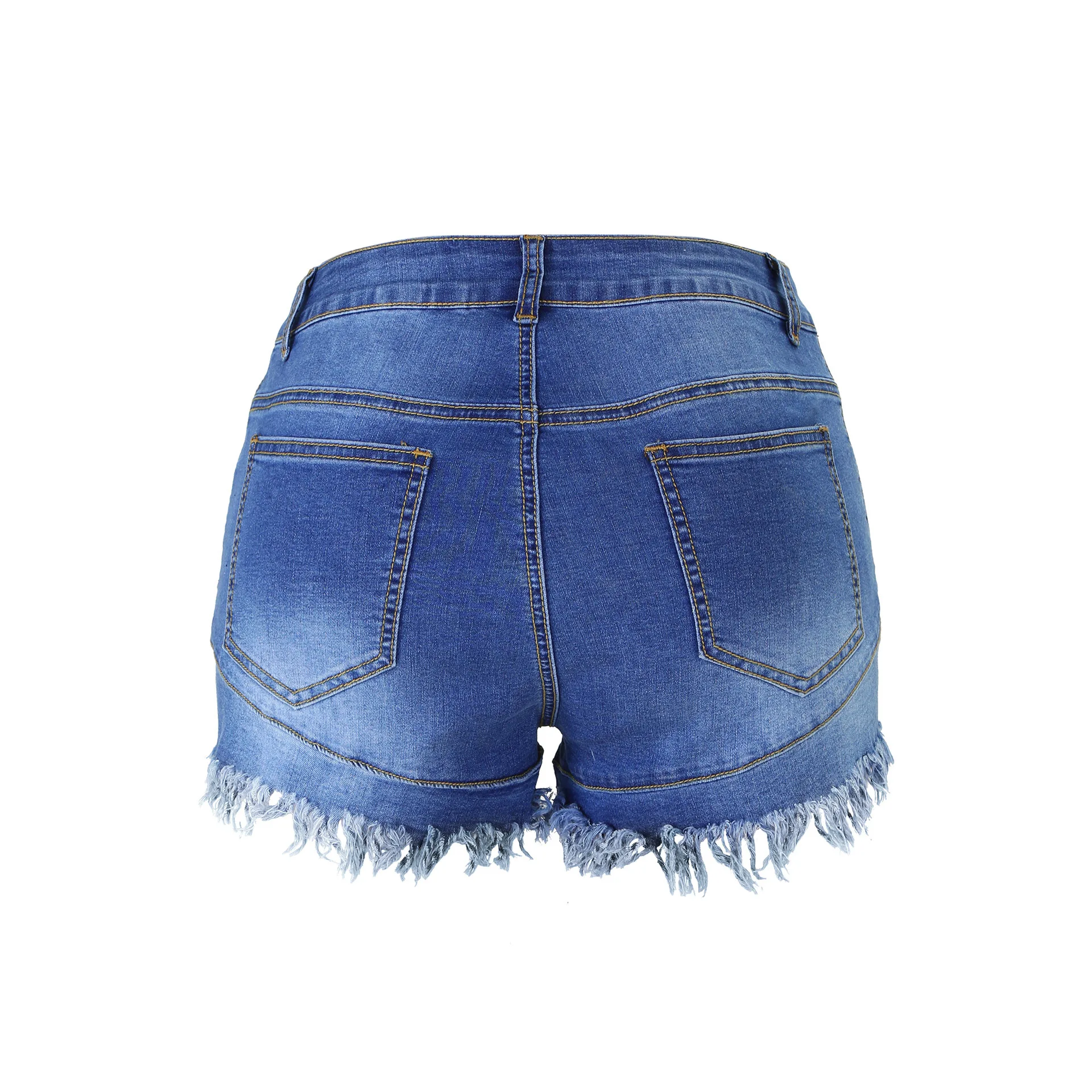 

Spring 2020 Popular Style Tassel Ladies Denim Shorts Hot Spot Jeans Short for Women