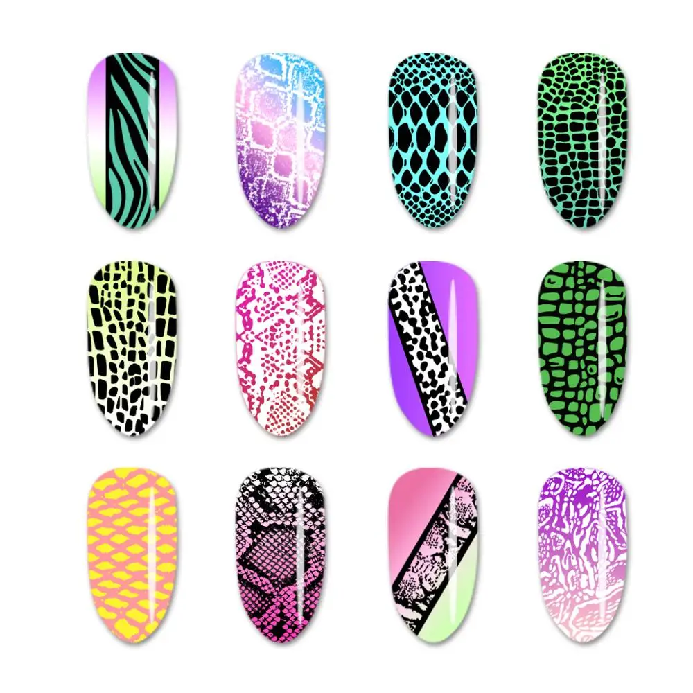 SHOPANTS 6*12 см прямоугольник из нержавеющей стали фотозмея животное кожа