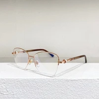 gold silver gray oval metal optical half frame fashion mens glasses bv2229 high quality womens prescription glasses