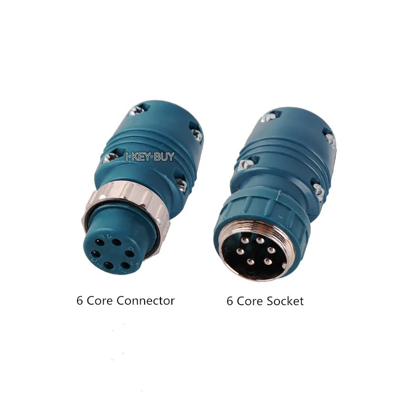 2Piece/Lot Gas Shielded Welding Machine Wire Feeder 6/ 7/ 9 Core Aviation Plug Socket Control Wire Coupling Quick Connector