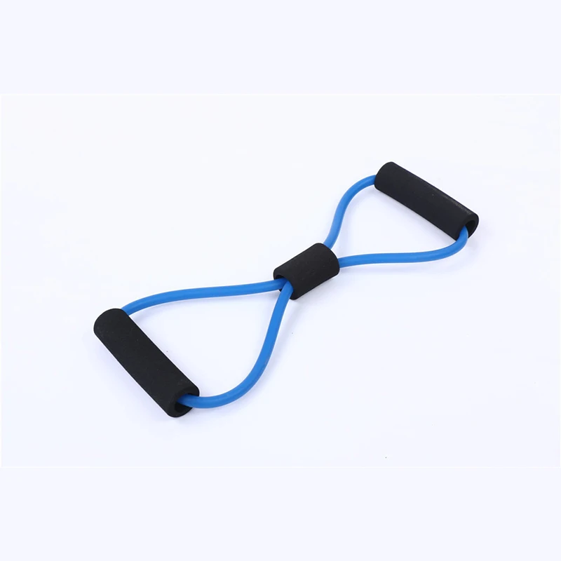 

8-Shape Yoga Rally Strap Eight-character Rally Strap Puller Chest Expander Latex Elastic Rope Resistance Bands Shoulder Sports