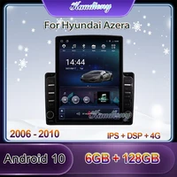 kaudiony tesla style android 10 0 car radio for hyundai azera auto gps navigation car dvd multimedia player 4g stereo 2006 2010