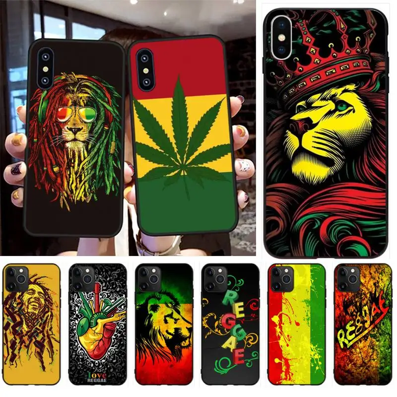 Чехол для телефона CUTEWANAN Cori Reith rasta lion reggae bob marley iPhone 11 pro XS MAX 8 7 6 6S Plus X 5S SE XR|Бамперы| |