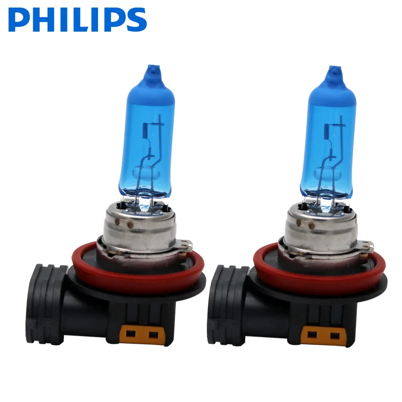 2X Philips H8 12V 35W Diamond Vision 5000 К супербелый светильник Галогенные Авто головного