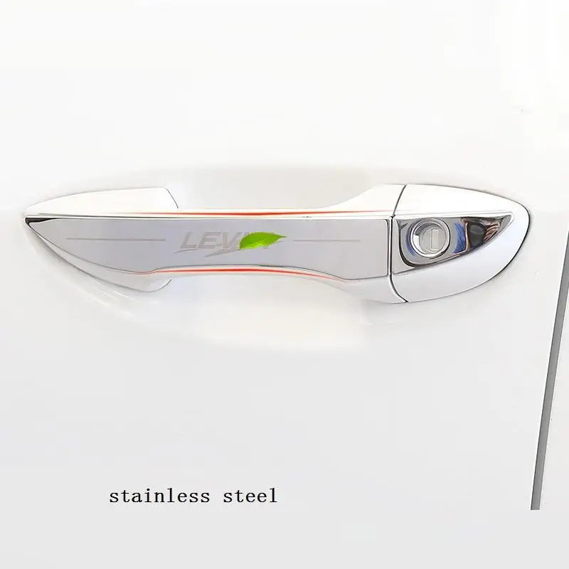 Хромированная Автомобильная дверная ручка внешние части яркие блестки наклейка