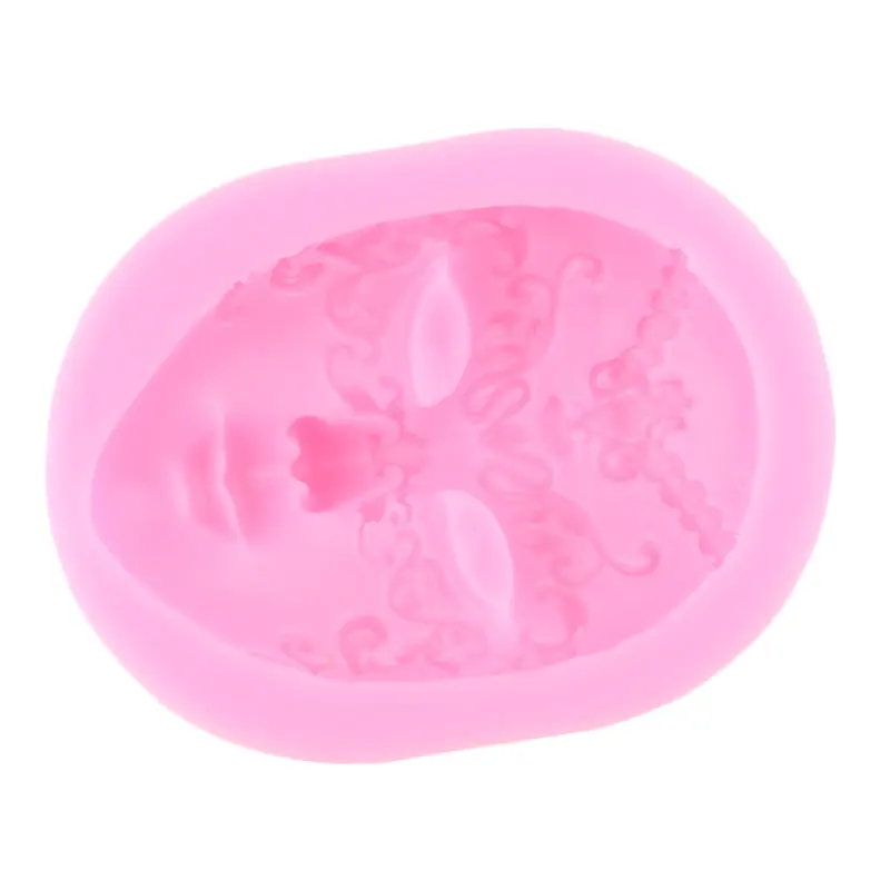 DIY Art Craft Mask Silicone Mold Fondant Molds Cake Decorating Tools Gumpaste Mould Polymer Clay Resin | Дом и сад