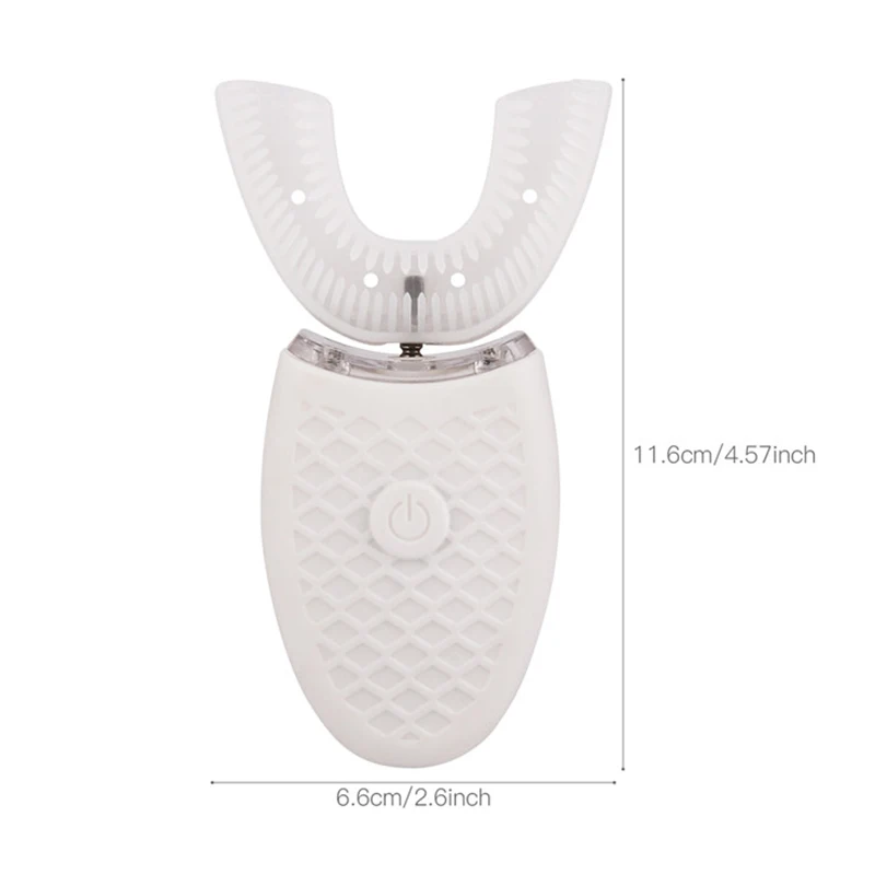 360 Degree Automatic Sonic Electric Toothbrush Silicone Electronic Tooth Brush USB Rechargeable 4 Modes Blue Light Teeth Cleaner | Бытовая