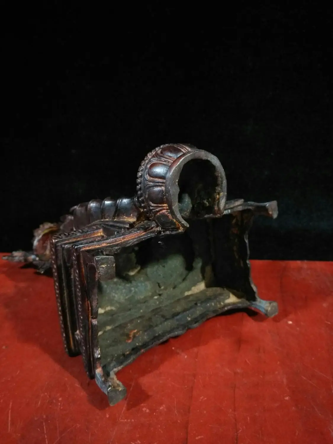 

Home Decor 10" Tibet Buddhism Temple Old Bronze Maitreya Jampa Buddha Maitreya Bodhisattva Amitabha statue