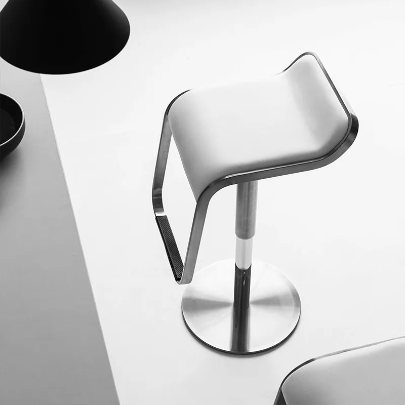 Барные стулья из нержавеющей стали современная мебель круглый вращающийся