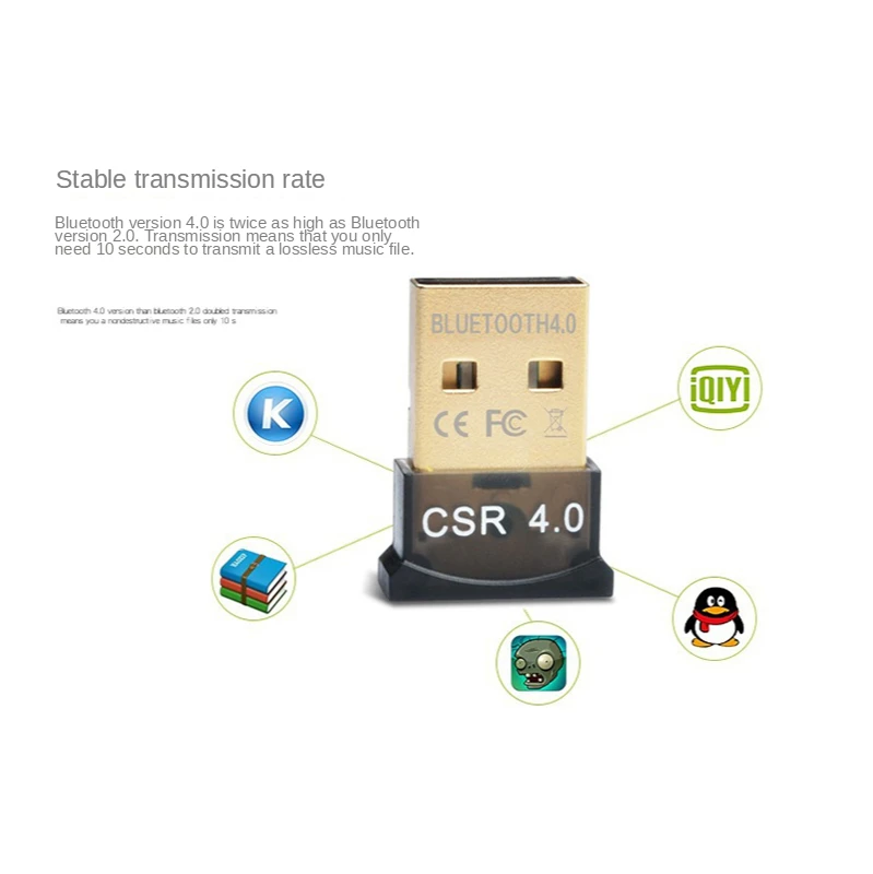 USB адаптер Bluetooth 5 0 для компьютера 4 ПК приемник передатчик Bluetooth|Кабели адаптеры и