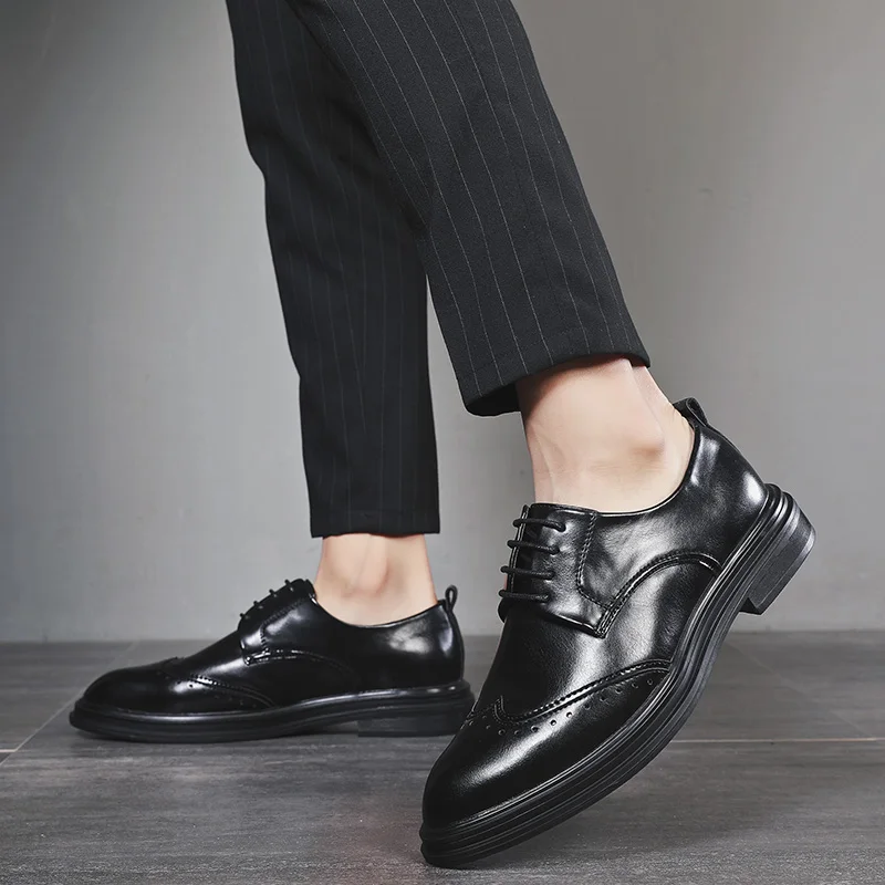 Туфли мужские классические кожа деловой стиль Повседневная|Туфли| |