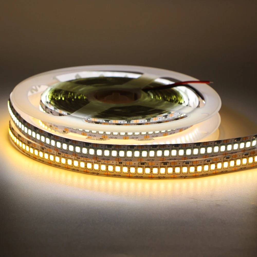 Светодиодный ленточный светильник 1 м 2 3 4 5 м/лот PCB 2835 SMD 1200 светодиодный лента DC12V