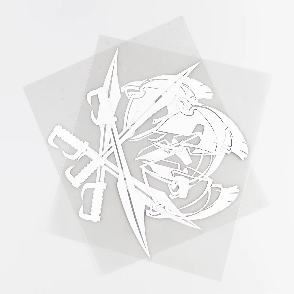 Автомобильная наклейка YJZT 14 2 см × 17 0 Виниловая на корпус шлем битвы оружие