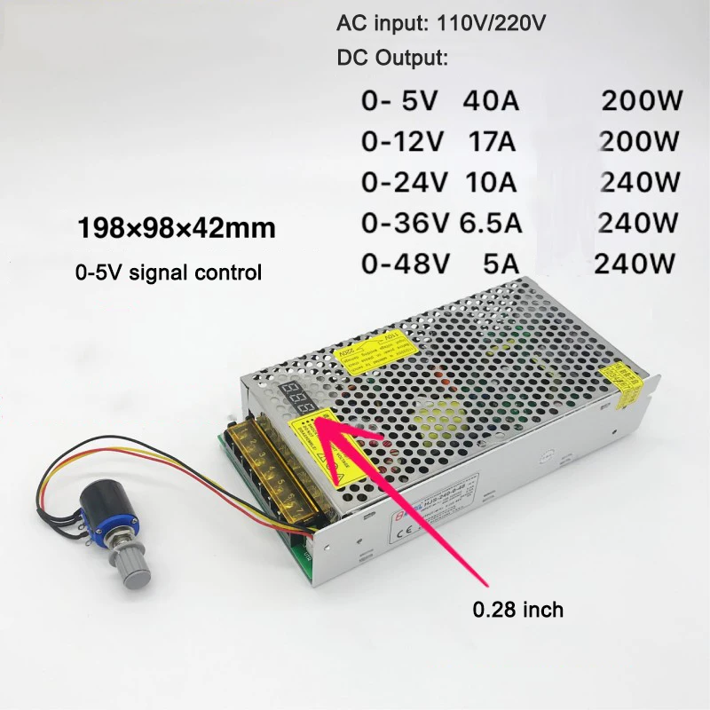 Регулируемый импульсный источник питания трансформатор переменного тока 110В/220В