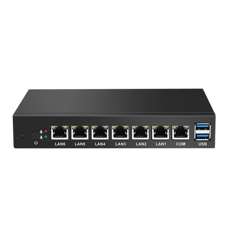 Брандмауэр маршрутизатор мини ПК Intel Celeron 1037U 1007U 6 LAN Ethernet Gigabit Intel NIC промышленный ПК Windows сервер Pfsense