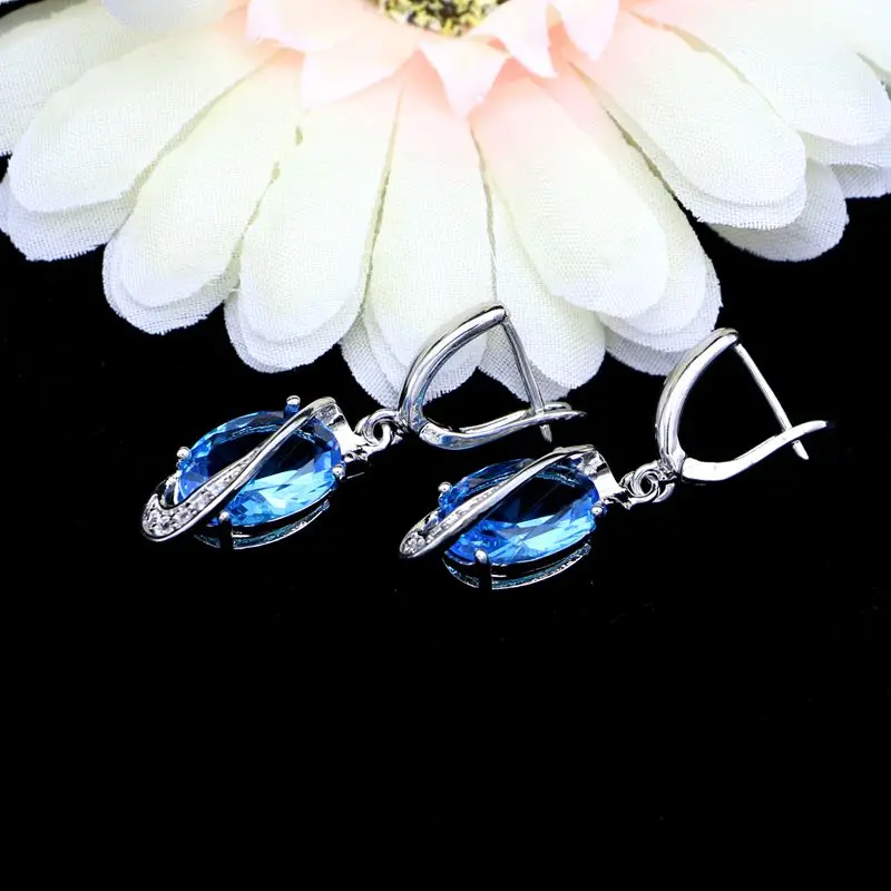 Модные Винтажные серьги-подвески из стерлингового серебра 925 пробы с ярким