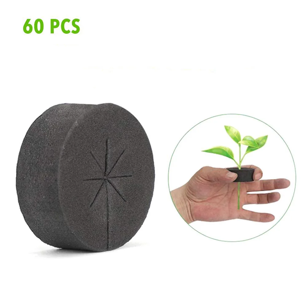 30/60 PCS Garden Clone Collars Neoprene Inserts Sponge Block for 2 Inch Net Pots Hydroponics Systems and Cloning Machines | Дом и сад