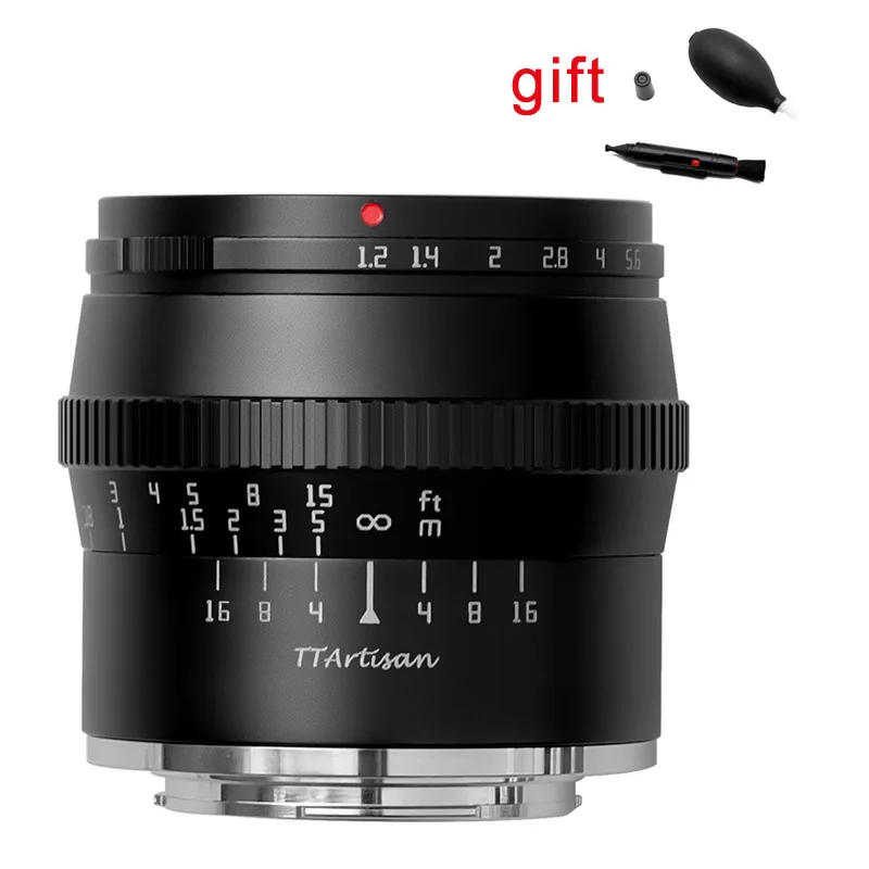 TTArtisan 50 мм F1.2 для Fujifilm M4/3 Sony E M43 Canon M Nikon Z Zfc Leica L Mount Camera Lens APS-C Large Aperture