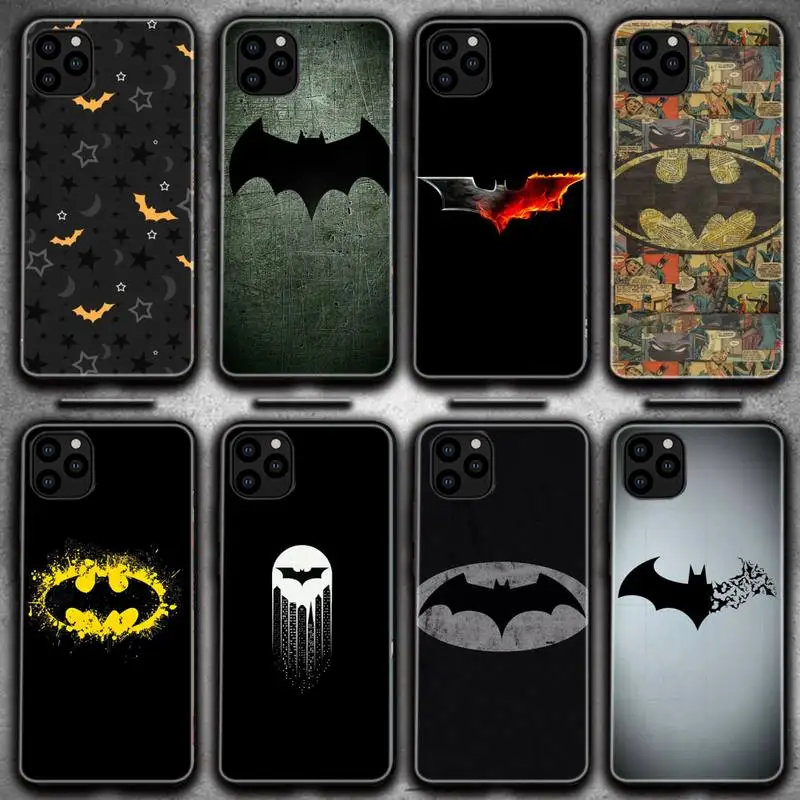 

Phone Case For Iphone 6 6s 7 8 Plus XR X XS XSmax 11 12 Pro Mini Max Soft Cover Bat Pattern