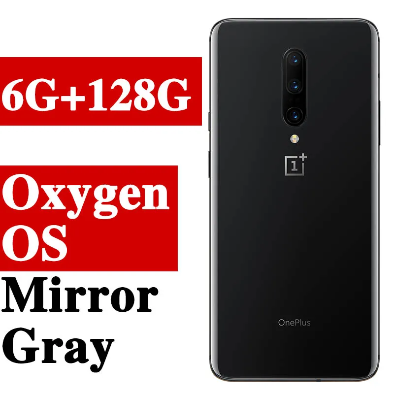 Глобальная прошивка Oneplus 7 Pro мобильный телефон 6,67 дюймов Android 9 Snapdragon 855 6G ram 128G rom 4000 mAh смартфон - Цвет: 6G 128G gray