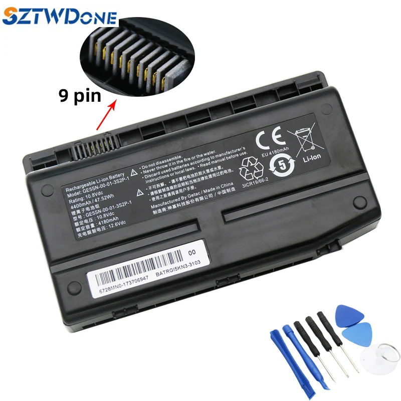 

SZTWDONE GE5SN-00-01-3S2P-1 Laptop battery For MECHREVO Deep Sea Titan X6Ti-s X7Ti X7Ti For shinelon T1TI-781SN3/781S1N