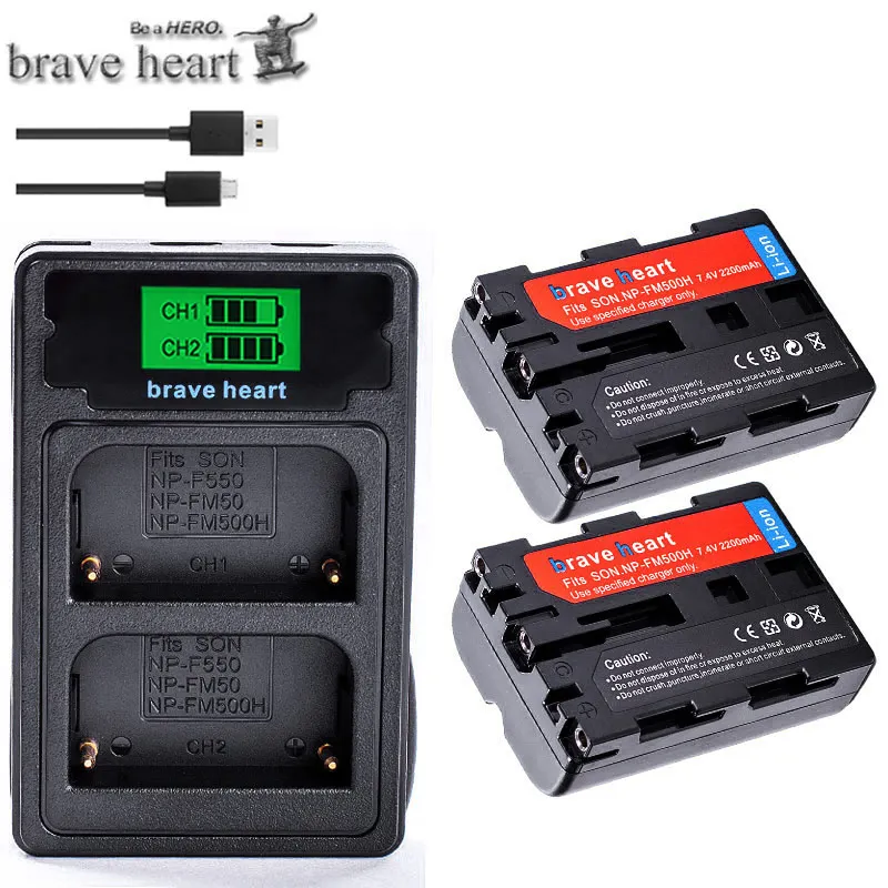 charger and 2battery Аккумулятор NP-FM500H NP FM500H для sony Alpha A58 DSLR-A350A300/A350/A450/A500/A550/A560/A580/A700/A99/A850 SLT-A57 - Цвет: charger and 2battery