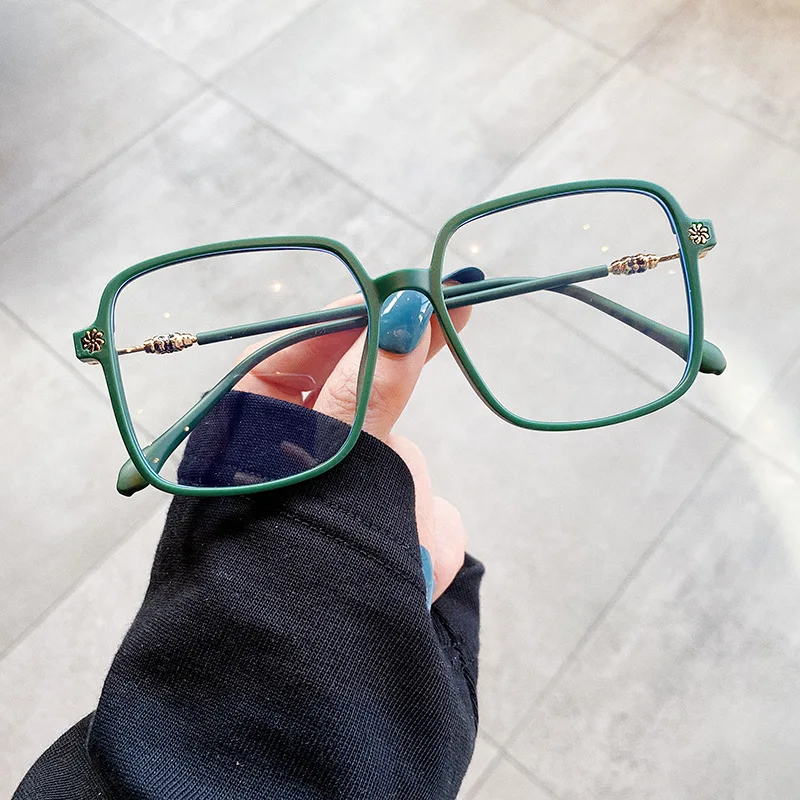 Очки для чтения унисекс квадратная металлическая оправа с защитой от
