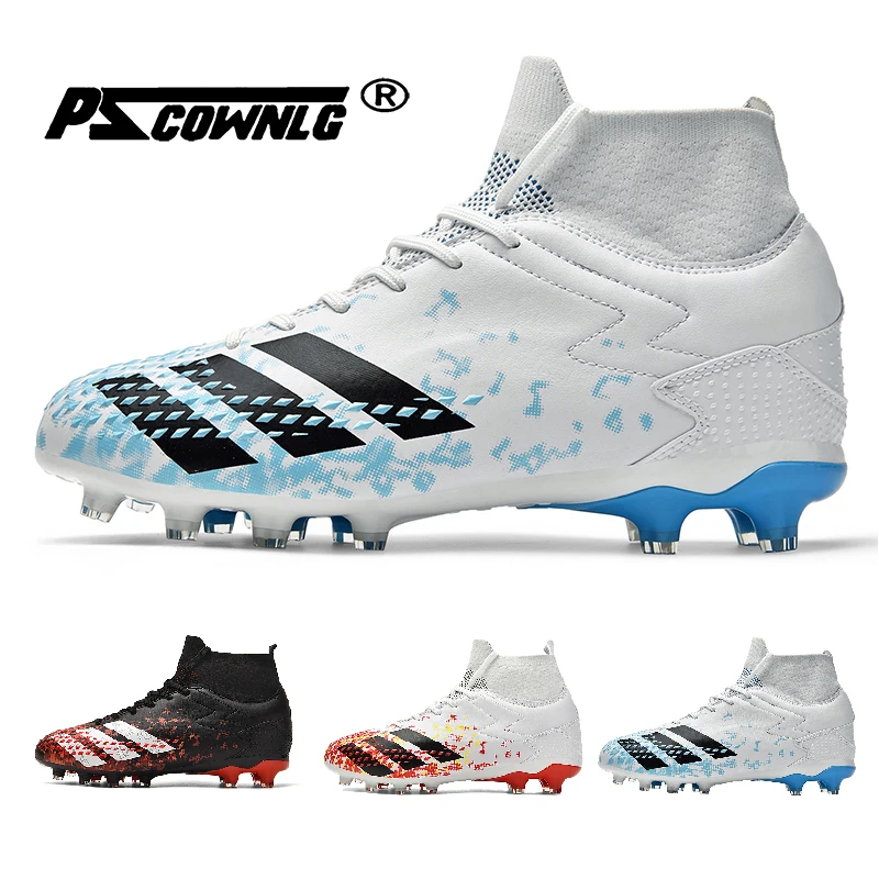 

Hot Sale Mens Soccer Cleats High Ankle Football Shoes Long Spikes Outdoor Training Boots Men Women Soccer Shoes