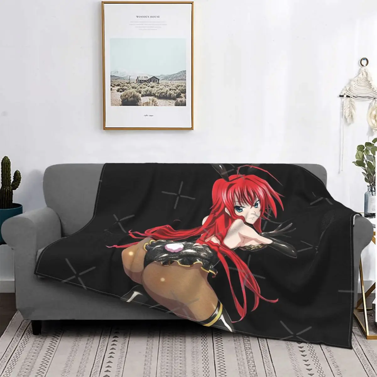 

Одеяло Rias Gremory, покрывало в клетку, летнее покрывало, Большой Диван