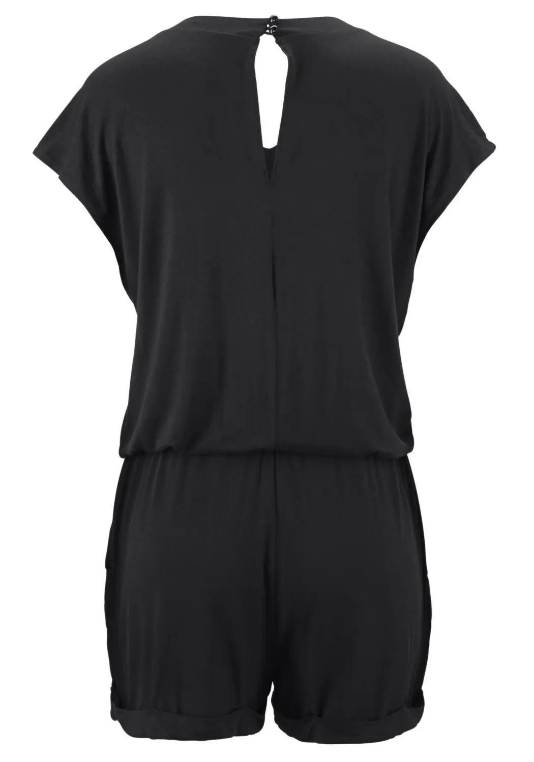 

Casual Romper Women Clothing Playsuits Summer Loose Solid V-neck Sexy Sleeveless Beach Casual Rompers Womens Jumpsuit Shorts