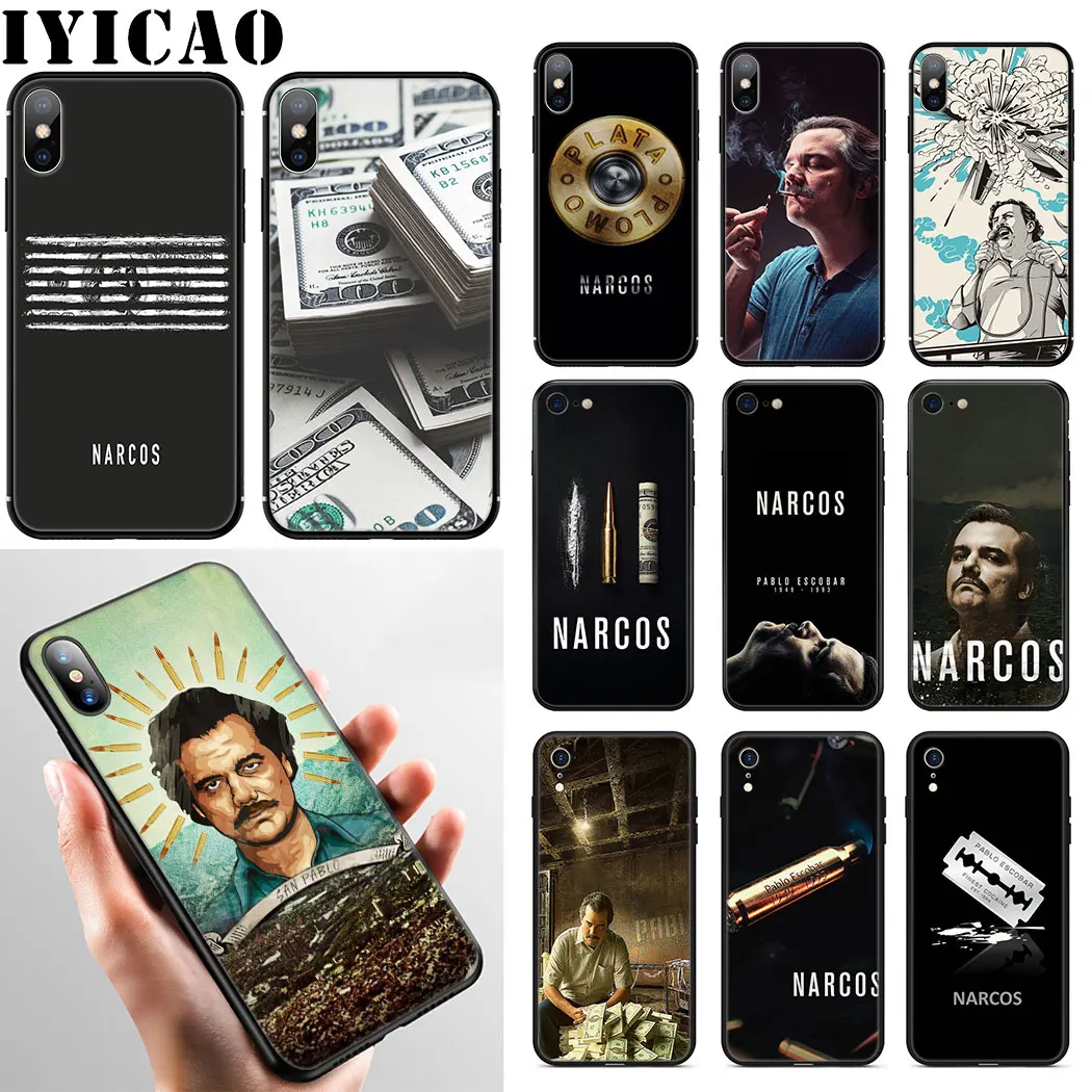 Мягкий силиконовый чехол Narcos для телефона с ТВ Пабло Эскобаром iPhone 11 Pro Max XR X XS 6 6S 7